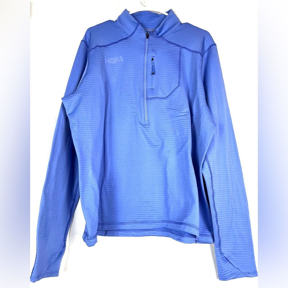 Light Purple Hoka 1/2 Zip Ribbed Lightweight Pullover